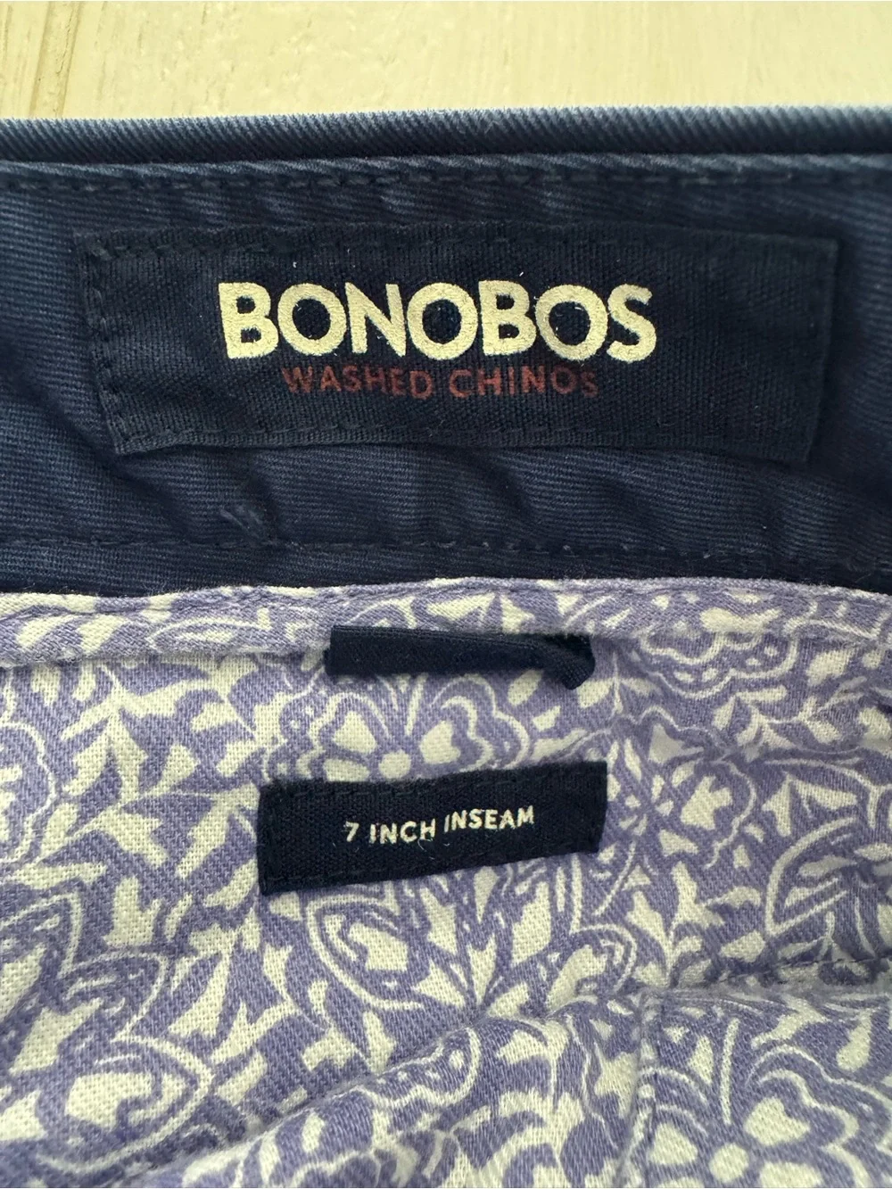 Bonobos Navy Washed Chino Shorts